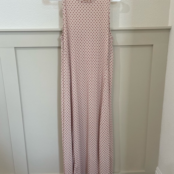 Zara Sleeveless Polka Dot Maxi Dress Size Small - Picture 7 of 14